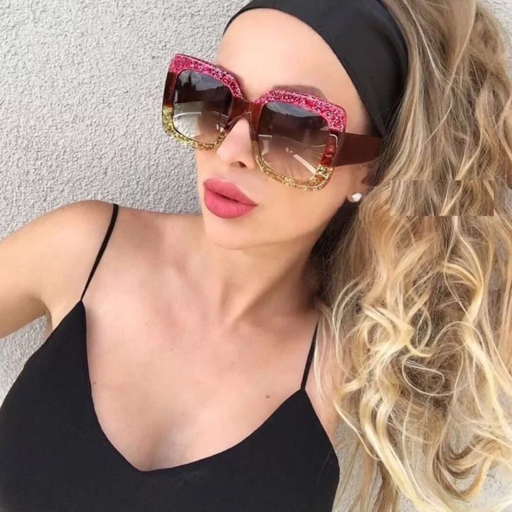 LUXURY Oversized Square “Sylandra” Sunglasses
